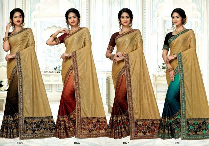 Kalista Twinkle 3 Latest Designer Party Wear Vichitra Silk Saree Collection  